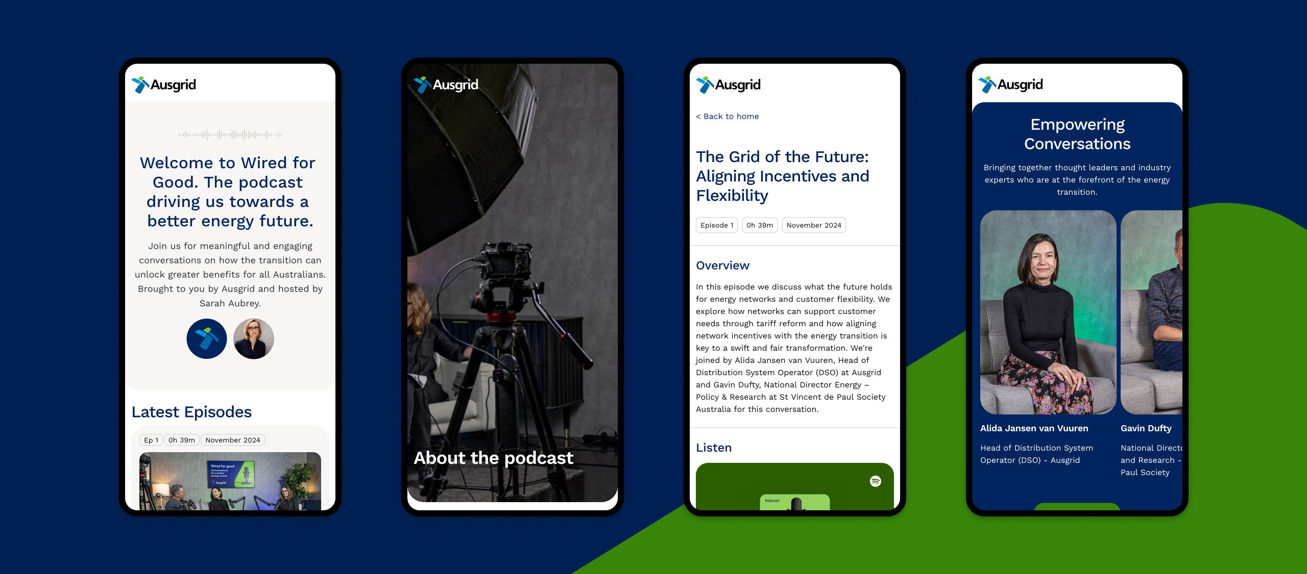 Ausgrid Podcast Microsite Mobile 4Up (1)